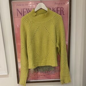 LINE YELLOW/GREEN MOCKNECK KNIT